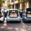 découvrez la lingerie féminine livrée rapidement et écoresponsablement grâce aux véhicules électriques smart fortwo electric, renault zoe et peugeot e-208.